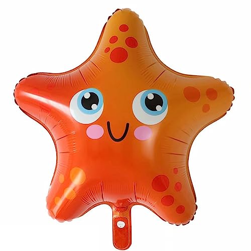 DIWULI Seestern Luftballon süß, Meerestier Tier-Ballon orange Folien-Ballon, Kinder-Geburtstag Junge Mädchen, Motto-Party, Geburtstagsparty Dekoration, Geschenk-Deko Tier-Party, Zoo Meer Lufttiere DIWULI Seestern Luftballon süß, Meerestier Tier-Ballon orange Folien-Ballon, Kinder-Geburtstag Junge Mädchen, Motto-Party, Geburtstagsparty Dekoration, Geschenk-Deko Tier-Party, Zoo Meer Lufttiere von DIWULI