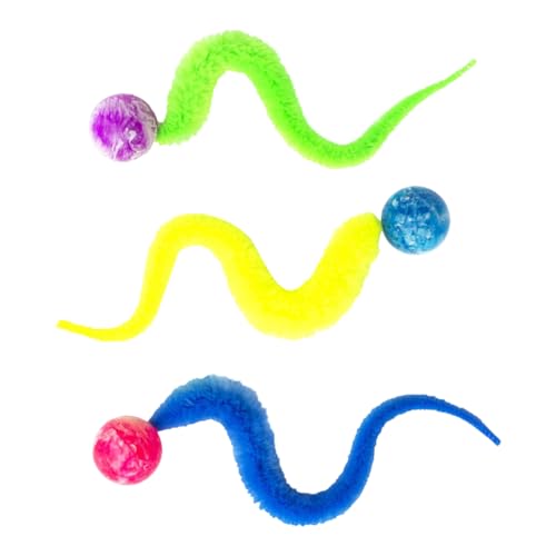 DIXIOUJAI 3 Stück lustiges Katzenspielzeug, Hüpfball, perfekt für Katzen jeden Alters, Interactive Toy for Cats von DIXIOUJAI