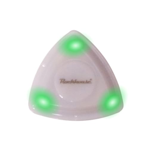 LED Glowing Guitar Pick,Leuchtendes Gitarren Plektren Gitarrenplektren Leuchtendes Plektrum Guitar Pick Bass Guitar Electric Picks, New Musical Stringed Instrument Glowing Plectrum (Grün) von DIXIOUJAI