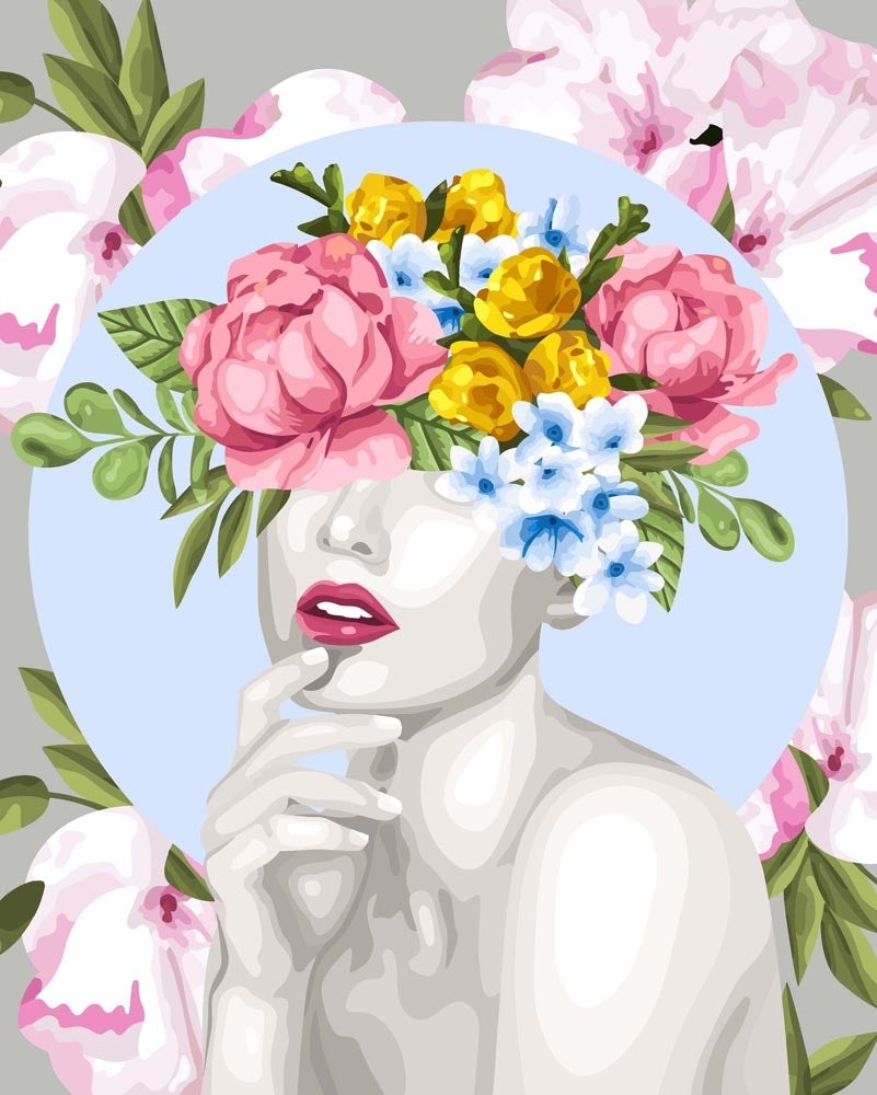 Malen nach Zahlen - Blumen Floral Art, ohne Rahmen Malen nach Zahlen - Blumen Floral Art, ohne Rahmen von DIY - Malen nach Zahlen