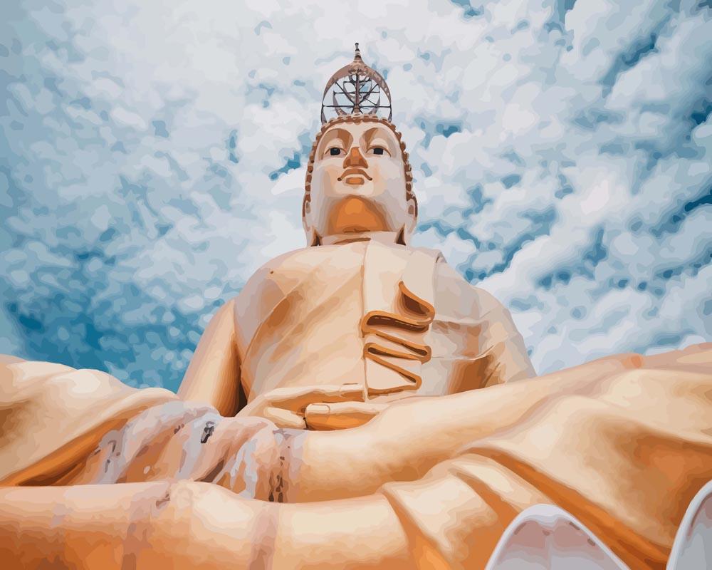 Malen nach Zahlen - Goldener Buddha, mit Rahmen Malen nach Zahlen - Goldener Buddha, mit Rahmen von DIY - Malen nach Zahlen