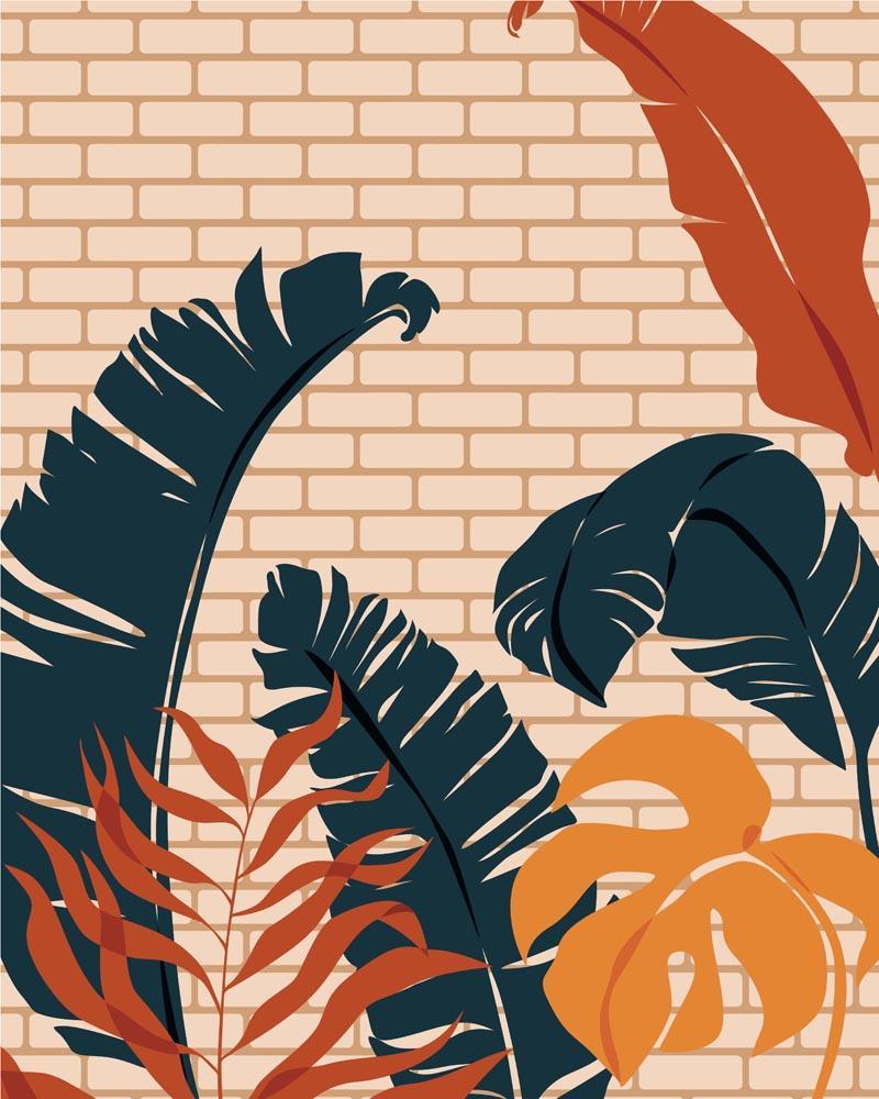 Malen nach Zahlen - Landschaft Illustration 15, mit Rahmen von DIY - Malen nach Zahlen