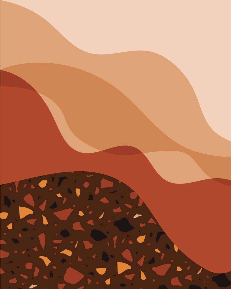 Malen nach Zahlen - Landschaft Illustration 17, ohne Rahmen von DIY - Malen nach Zahlen