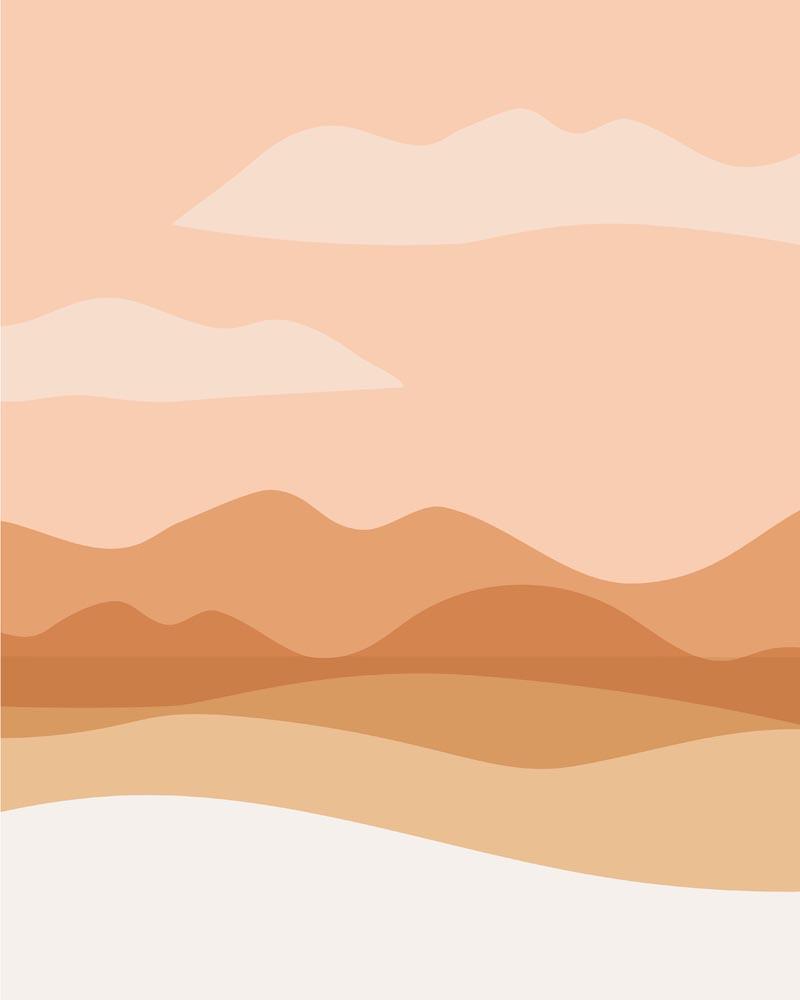 Malen nach Zahlen - Landschaft Illustration 22, mit Rahmen von DIY - Malen nach Zahlen