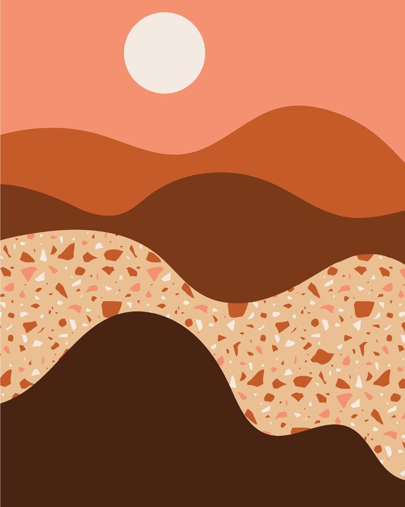 Malen nach Zahlen - Landschaft Illustration 4, mit Rahmen Malen nach Zahlen - Landschaft Illustration 4, mit Rahmen von DIY - Malen nach Zahlen