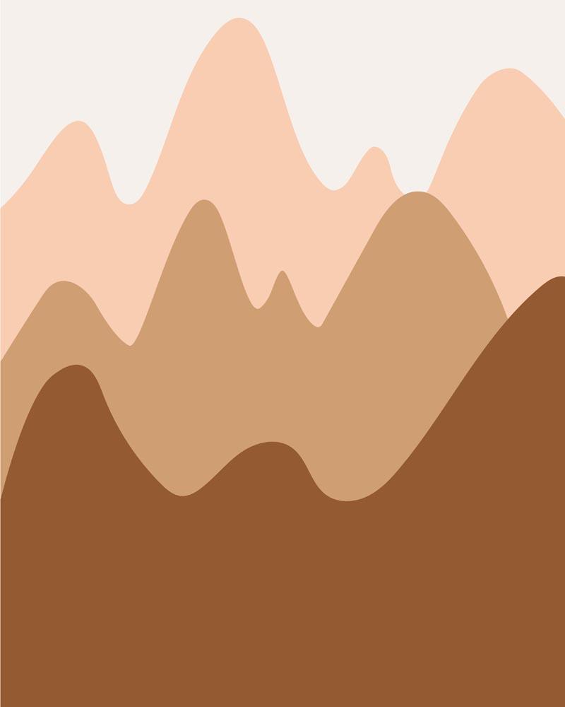 Malen nach Zahlen - Landschaft Illustration 8, mit Rahmen von DIY - Malen nach Zahlen