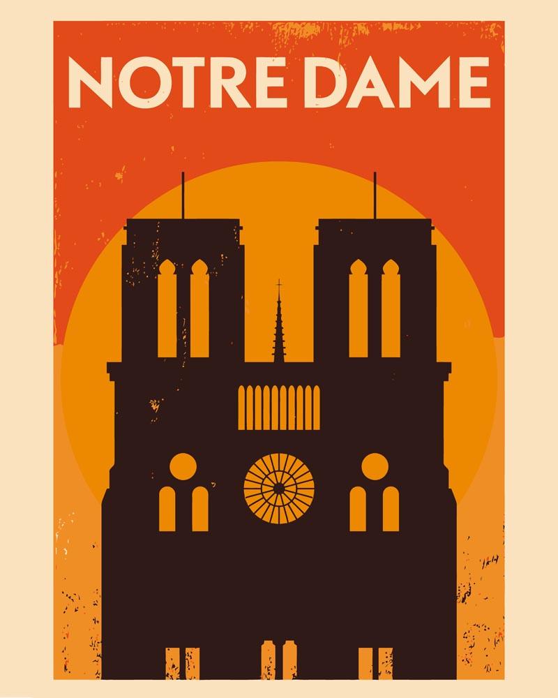 Malen nach Zahlen - Retro - Notre Dame, ohne Rahmen Malen nach Zahlen - Retro - Notre Dame, ohne Rahmen von DIY - Malen nach Zahlen