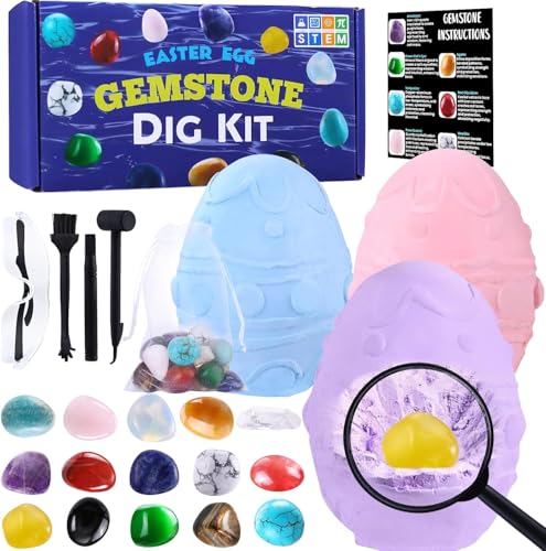 DIYDEC Ausgrabungsset für Kinder, Natürliche Edelsteine Schatzsuche Spielzeug Mineralien Steine für Partyspiele und Kinder Geschenk DIYDEC Ausgrabungsset für Kinder, Natürliche Edelsteine Schatzsuche Spielzeug Mineralien Steine für Partyspiele und Kinder Geschenk von DIYDEC