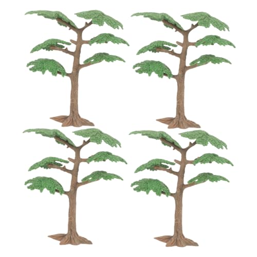 DIYEAH Set Mit 4 Lebensechten Modellbäumen Aus Kunststoff – Modelleisenbahn Diorama Bonsai – Miniaturbäume Für Kinder von DIYEAH