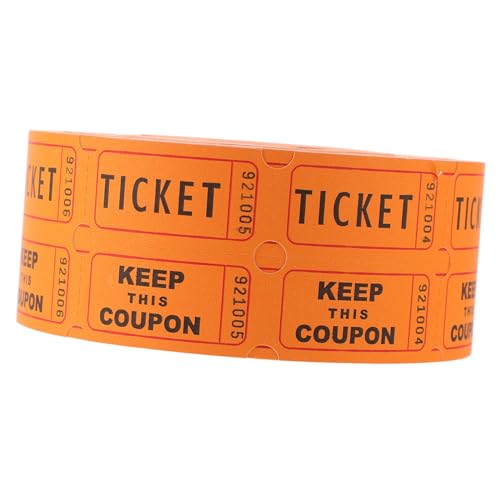 DIYEAH 1 Rolle Tickets Klassenticket Nummernspiel Für Tombola Ticket Events Fundraising Tombolas Event Ticket Etiketten Papier von DIYEAH