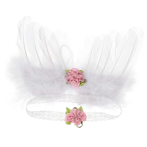 DIYEAH 1 Satz Kostümflügel für Engel Flügel Haarband für Neugeborene für Fotoshootings Halloween Kostümfeste Leicht Bequem mit Blumenverzierung Klassischem DIYEAH 1 Satz Kostümflügel für Engel Flügel Haarband für Neugeborene für Fotoshootings Halloween Kostümfeste Leicht Bequem mit Blumenverzierung Klassischem von DIYEAH