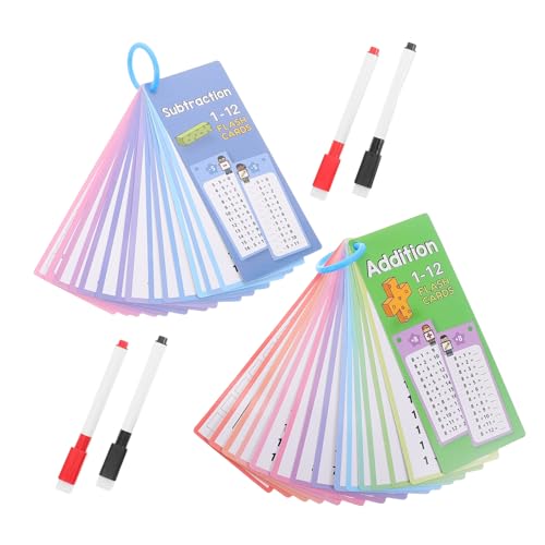 DIYEAH 1 Satz Mathe-lernkarten Mathespielzeug Für Additions -subtraktionskarte Mathematische Manipulative-lernkarten Additionskarte Tischkarten Für Pädagogische Ergänzungen Papier von DIYEAH