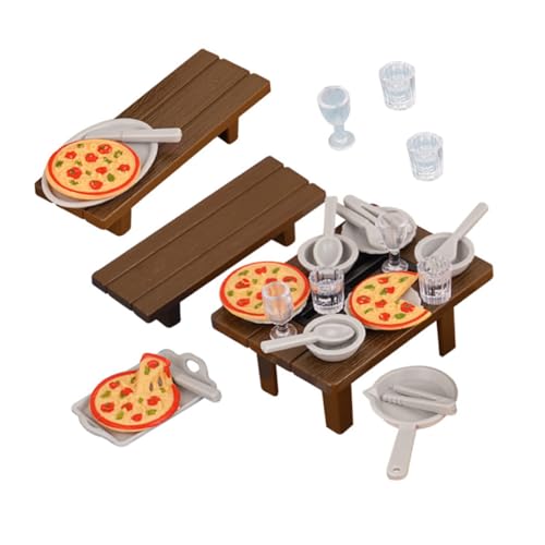 DIYEAH 1 Satz Miniatur Set für Puppenhaus Grill Szene mit Tisch Stühlen und Realistischen Essensmodellen Puppenhaus Zubehör für Kreative Rollenspiele und Köstliche BBQ DIYEAH 1 Satz Miniatur Set für Puppenhaus Grill Szene mit Tisch Stühlen und Realistischen Essensmodellen Puppenhaus Zubehör für Kreative Rollenspiele und Köstliche BBQ von DIYEAH