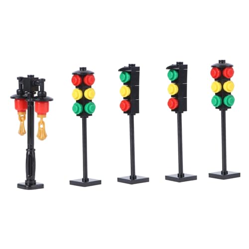 1 Satz Modell Straßenlaterne Spielzeug Straßenlampen straßenlaterne Modellbau Spielzeug Verkehrssignal Jahrgang Strassenlicht Lampenschirm Ampel Plastik von DIYEAH