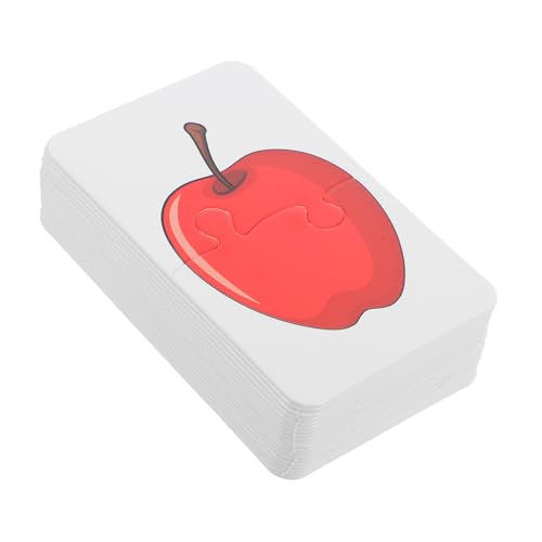 DIYEAH 1 Satz Puzzle gedächtnisspiel Montessori Früchte und Gemüse Karten Früchte Lernkarten Früchte Karten blockiert Früchte zum Aufreihen von Früchten Papier von DIYEAH