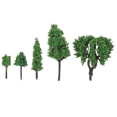 DIYEAH 1 Set Mini-Simulationsbaum: Feengarten-Landschaftsset – Miniaturbäume aus Kunststoff für Sandtisch – Gefälschte Bonsai-Pflanze für Puppenhaus-Straßenlandschaft von DIYEAH