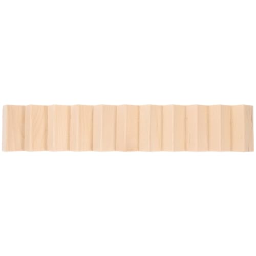 DIYEAH 1 Stück 1/12 Mini Haus Treppe, Miniatur Holztreppe ohne Geländer, DIY Puppenhaus Möbelzubehör, Beige, 31,0 x 5,5 x 2,3 cm von DIYEAH