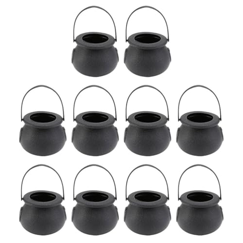 DIYEAH 10 Stück Halloween-süßigkeiteneimer, Mini-behälter im -stil, Schwarzer Kunststoff, 2,75 X 2,75 X 2,36 Zoll, Halloween-partygeschenke, Dekorative Requisiten DIYEAH 10 Stück Halloween-süßigkeiteneimer, Mini-behälter im -stil, Schwarzer Kunststoff, 2,75 X 2,75 X 2,36 Zoll, Halloween-partygeschenke, Dekorative Requisiten von DIYEAH