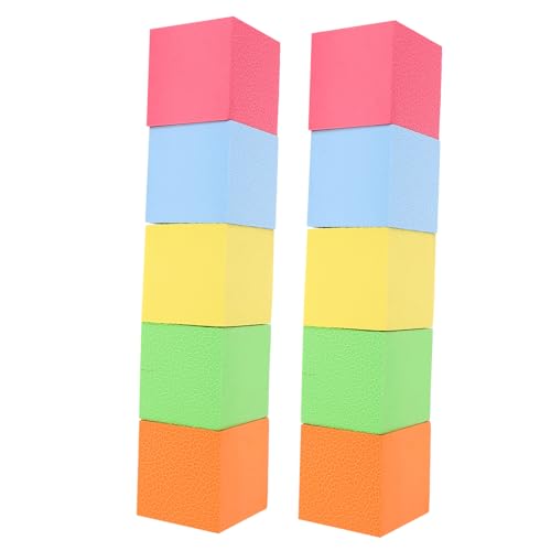 DIYEAH 10 Stück Schaumstoff Würfel für Bunte Geometrische Blöcke für Kreatives Lernen Lernspielzeug für und Designmodelle Drinnen und Draußen DIYEAH 10 Stück Schaumstoff Würfel für Bunte Geometrische Blöcke für Kreatives Lernen Lernspielzeug für und Designmodelle Drinnen und Draußen von DIYEAH