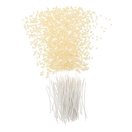 DIYEAH 100 Stück Perlenzweig Cake Topper Einstellbare DIY Tortendeko Einzigartige Cupcake Schmuckornamente Beige Perlenstrauß für Hochzeit Geburtstag und Festliche Backdekoration von DIYEAH