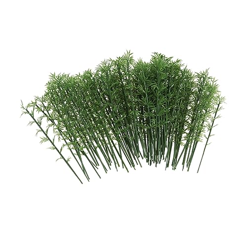 DIYEAH 100St Modell Sandtisch Bambusbäume Bambusbaum Simulation grüner Pflanze Tischdekoration aus Sand Miniaturpflanzen künstlich Bambusbäume selber basteln Green von DIYEAH