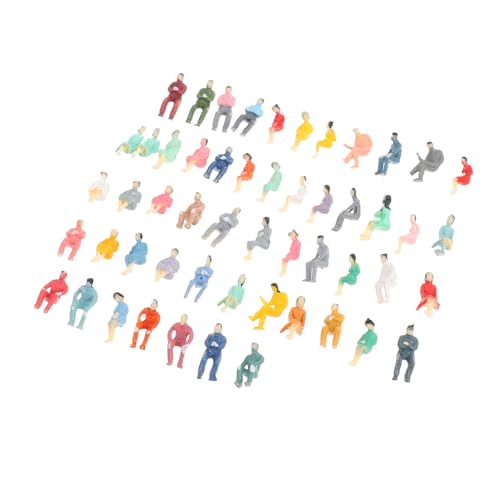 DIYEAH 100St Sandtischmodell Little-People Tiny People Model Scenes Miniature Landscape Models Micro Landscape Accessories Sandtisch-Layout-Dekore Menschenmodelle aus Plastik von DIYEAH