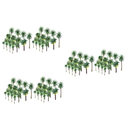 108 STK künstliche Kokospalme Mini-Pflanzen Baumbaumodell Modelle Anlage Mini-Landschaftsdekor Mini-Szenen-Layout-Modell Kleiner Baum Landschaftsbaum Baumschmuck Gefälschte Bäume von DIYEAH