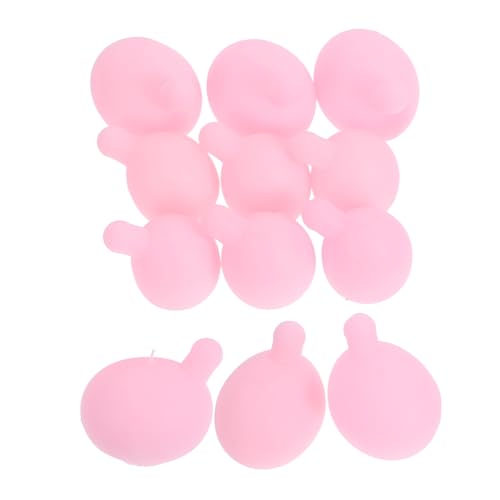 DIYEAH 12 Stück Pinke Silikonblasen für DIY Stressball für Kreative Spiele und Entspannung von DIYEAH