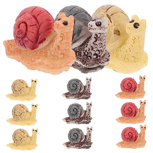 DIYEAH 12St Mikrolandschaftsschnecke Gartenschmuck Zwerge Gartendekoration Gartenstatuen im Freien Animal Figures Cute Decoration Schneckenstatue Blumentopf-Schnecken-Ornamente Kunstharz DIYEAH 12St Mikrolandschaftsschnecke Gartenschmuck Zwerge Gartendekoration Gartenstatuen im Freien Animal Figures Cute Decoration Schneckenstatue Blumentopf-Schnecken-Ornamente Kunstharz von DIYEAH