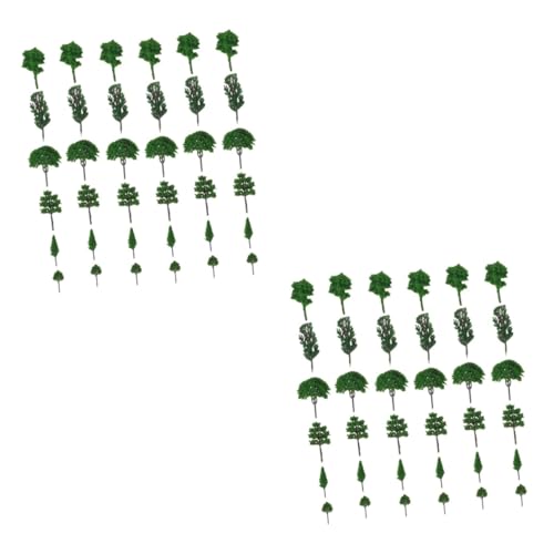 DIYEAH 140 STK Baummodell Spielzeugeisenbahnen Gefälschte Bäume Dekorieren Modelleisenbahn Landschaft Kiefern Bäume Trainieren Zugmodell Mini Gefälschte Bäume Plastik Anlage Sandkasten von DIYEAH