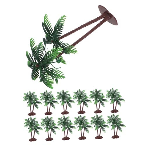DIYEAH 15 Stück Simulierte Kokospalme Künstliche Pflanzen Zimmerpflanzen Für Aquarien Miniatur Kokospalme Handgefertigt Tropischer Baum Palmenmodellbäume Kunstpalme Grüner von DIYEAH