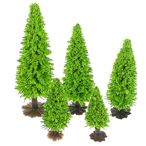 DIYEAH 15st Kleines Baumlandschaftsmodell Verschiedene Simulations-miniaturbäume Modell Zedernbäume Mini- Terrarium Miniaturen Zum Basteln Modellbäume Diorama-Basis Eisen von DIYEAH