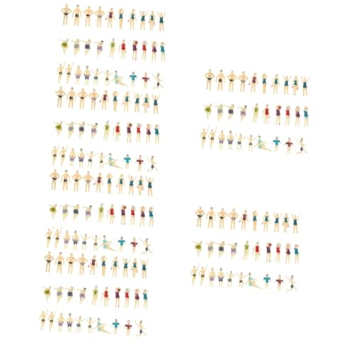 180 STK Charakterpuppenmodell Modellbau Mini-People-Modelle Modell des menschlichen Körpers plastische Ornamente Architekturmodelle Landschaftsdekoration gemalt Attrappe Zubehör von DIYEAH