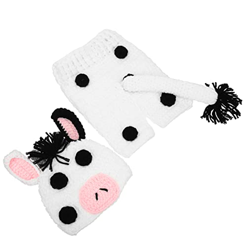 DIYEAH 1Satz Neugeborene Babyfotografie Outfit Mit Elastischem Häkelhut Hosen Kostüm Für Säuglingsfotografie Babyfoto Requisiten Weißes Design von DIYEAH