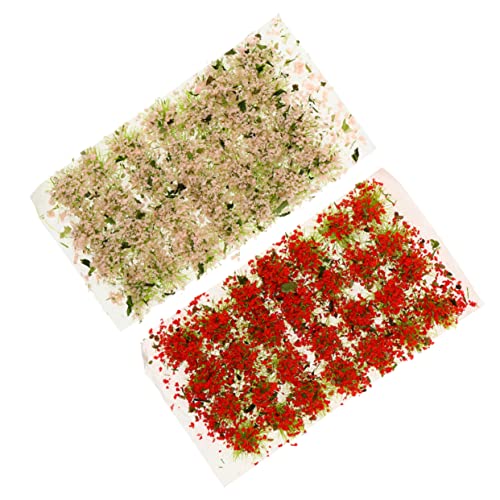 DIYEAH 2 Boxen Simulierte Grasbüschel für Modellbau Sandtisch Landschaftsdekoration Miniatur Garten DIY mit Realistischen Blumen Rot und Langlebiges Harzmaterial Fotorequisiten DIYEAH 2 Boxen Simulierte Grasbüschel für Modellbau Sandtisch Landschaftsdekoration Miniatur Garten DIY mit Realistischen Blumen Rot und Langlebiges Harzmaterial Fotorequisiten von DIYEAH