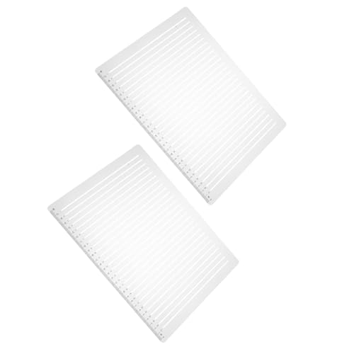 DIYEAH 2 Sätze Lineal Schablonen Transparentes Kunststoff Lineal mit Abstand für Zeichenvorlagen Schreibführung und Präzises Abmessen für Journaling Lettering und Kalligraphie von DIYEAH