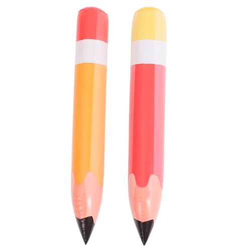 DIYEAH 2 Stück Aufblasbares Bleistiftspielzeug Aufblasbarer Bleistift Zum Aufblasen Bleistiftdekorationen Für Den Schulanfang Requisiten Für Schulfotos Bleistift- Pvc von DIYEAH