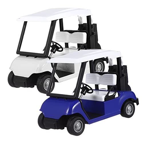 DIYEAH 2 Stück Auto Model kindergeburtstags mitgebsel wohnungseinrichtung Spielzeugfahrzeug Toys Cars Fahrzeugmodell Wagen Golf-Automodell Modellauto- aus Druckguss Legierung von DIYEAH