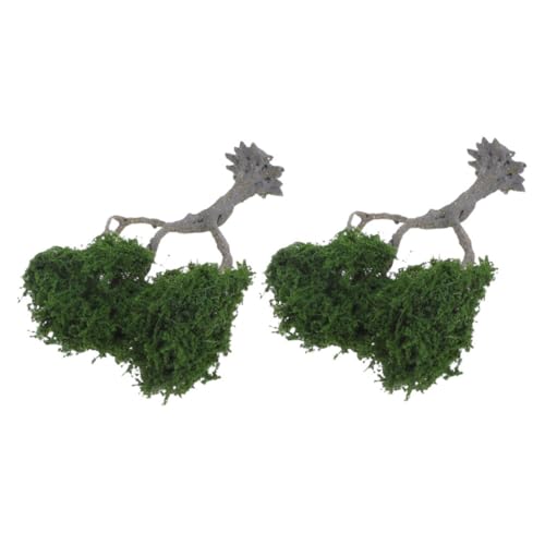 DIYEAH 2stücke Teiliges Miniatur Baum Set Modellbaum Für Sandtische Realistische Landschaftsdekoration Für DIY Projekte Und Modellbahnen Langlebige Mini-plastikbäume von DIYEAH
