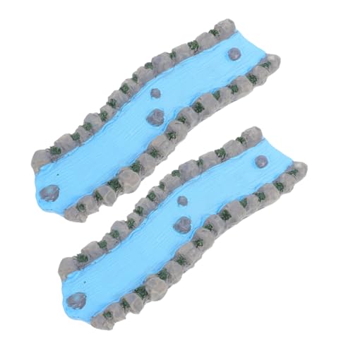 DIYEAH 2 Stück Miniaturfluss Resin für Sandtisch Dekoration Feengarten Wasseraccessoire für Puppenhaus Landschaft Realistische Miniatur Gartenlandschaft DIYEAH 2 Stück Miniaturfluss Resin für Sandtisch Dekoration Feengarten Wasseraccessoire für Puppenhaus Landschaft Realistische Miniatur Gartenlandschaft von DIYEAH