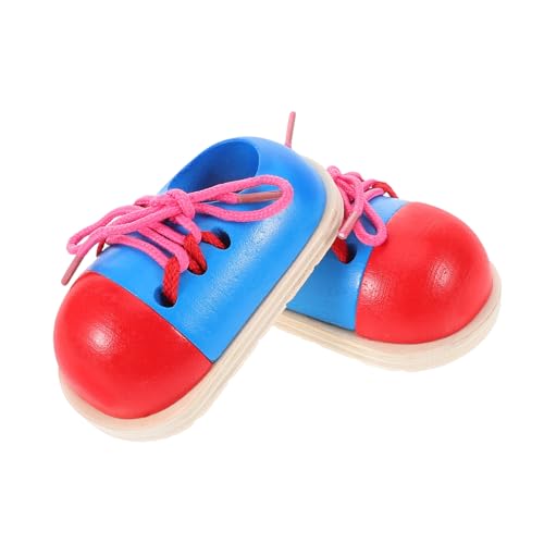 DIYEAH 2 Stück Montessori Holz Schnürspielzeug Teiliges Motorik Lernspielzeug Schuhe Binden Übungsbrett Frühförderung für Jungen Mädchen mit Buntem Design und Einfacher Handhabung DIYEAH 2 Stück Montessori Holz Schnürspielzeug Teiliges Motorik Lernspielzeug Schuhe Binden Übungsbrett Frühförderung für Jungen Mädchen mit Buntem Design und Einfacher Handhabung von DIYEAH