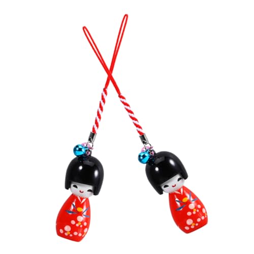 DIYEAH 2 Stück Puppenanhänger im japanischen Stil Japan-Schlüsselanhänger traditionelle japanische Puppe japanische Partygeschenke japanische traditionelle Puppen Holz rot DIYEAH 2 Stück Puppenanhänger im japanischen Stil Japan-Schlüsselanhänger traditionelle japanische Puppe japanische Partygeschenke japanische traditionelle Puppen Holz rot von DIYEAH