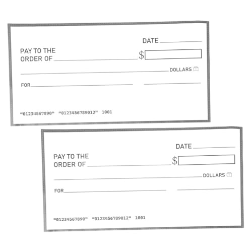 DIYEAH 2 Stück Riesige Blanko Schecks Wiederverwendbare wasserdichte Fake Checks für Präsentationen Spendenaktionen und Preise Trockene Radieroberfläche für Kreative DIY Nachrichten DIYEAH 2 Stück Riesige Blanko Schecks Wiederverwendbare wasserdichte Fake Checks für Präsentationen Spendenaktionen und Preise Trockene Radieroberfläche für Kreative DIY Nachrichten von DIYEAH