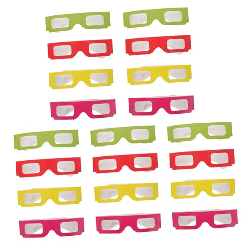 DIYEAH 20 Stück Cardboard Brillen Farbiges Pappgestell für Videos Spiele Visuelle Effekte Robust und Wiederverwendbar Geeignet für Erwachsene DIYEAH 20 Stück Cardboard Brillen Farbiges Pappgestell für Videos Spiele Visuelle Effekte Robust und Wiederverwendbar Geeignet für Erwachsene von DIYEAH
