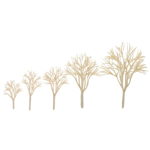 DIYEAH 20-teiliges Miniatur-Baummodell: Mini-Kunstbäume, Zuglandschaft, Architekturmodell für DIY-Sandtisch, Basteln, Bauen, Landschaftsornamente von DIYEAH