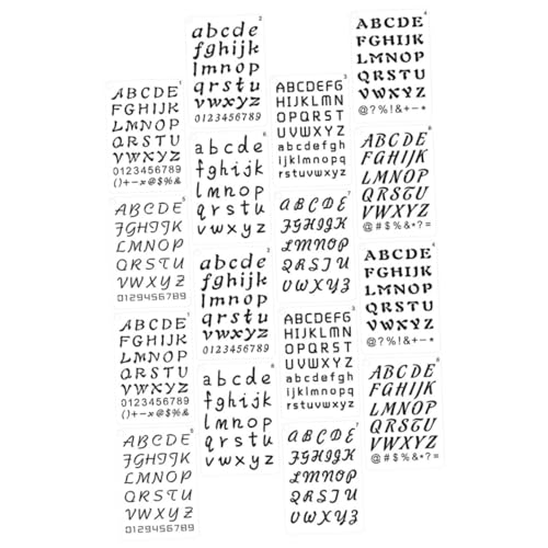 DIYEAH 24 Blatt Alphanumerische Vorlage Bordsteinmalerei Schablonen Zahlensymbolbuchstaben Muster Erstellen Wiederverwendbare Alphabet Schriftvorlagen Kleines Scrapbook Zeichnen Für DIYEAH 24 Blatt Alphanumerische Vorlage Bordsteinmalerei Schablonen Zahlensymbolbuchstaben Muster Erstellen Wiederverwendbare Alphabet Schriftvorlagen Kleines Scrapbook Zeichnen Für von DIYEAH