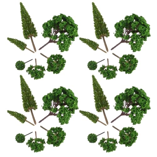 DIYEAH 24 Stück Miniatur Feenbaum Pflanzenornament Bäume Miniatur Puppenhaus Töpfe Moos Bonsai Mikro Landschaftsornament DIY Handwerk von DIYEAH