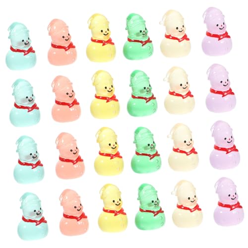 DIYEAH 24 Stück Teiliges Miniatur Schneemann Deko Bunte Resin Figuren Leuchtende Kleine Schneemänner Leichte Weihnachtsdeko für Garten Balkon Auto und Puppenhaus Vielseitige Mini DIYEAH 24 Stück Teiliges Miniatur Schneemann Deko Bunte Resin Figuren Leuchtende Kleine Schneemänner Leichte Weihnachtsdeko für Garten Balkon Auto und Puppenhaus Vielseitige Mini von DIYEAH