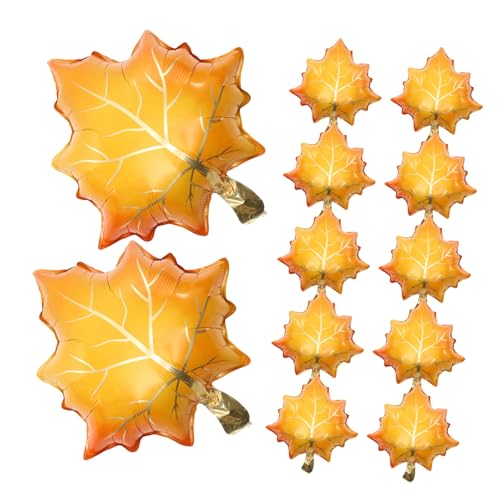 DIYEAH 25 Stück Dekorative Luftballons Thanksgiving-luftballons-dekor Danke Geben Folienballons Ballondekorationen Im Herbst Thanksgiving-lieferungen Herbstballon Aluminiumfolie Orange von DIYEAH