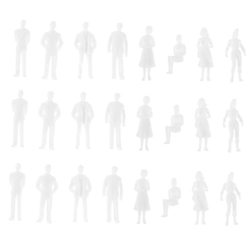 DIYEAH 25 Stück Modellpuppe Modellfiguren Figuren Realistische Miniaturen Puppenhaus Figuren Landschaftsmodell des Menschen Miniatur-Szenendekorationen Minifigur Plastik Weiß DIYEAH 25 Stück Modellpuppe Modellfiguren Figuren Realistische Miniaturen Puppenhaus Figuren Landschaftsmodell des Menschen Miniatur-Szenendekorationen Minifigur Plastik Weiß von DIYEAH